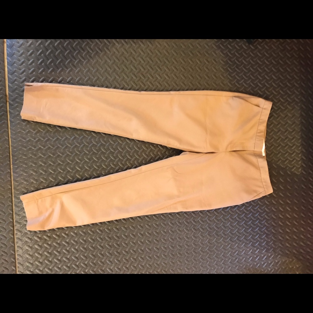 Calvin Klein Tan Ankle Crop Dress Pants